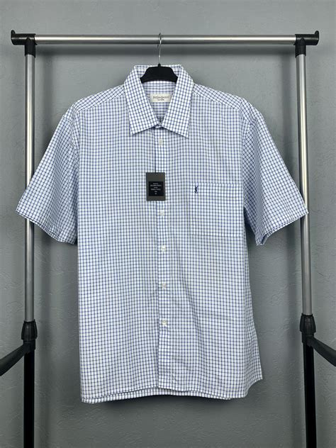 ysl mens shirts|ysl men's short sleeve shirt.